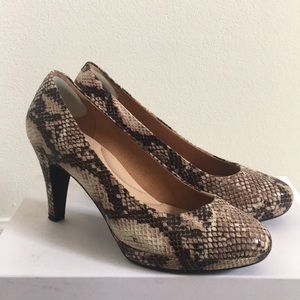 Snakeskin heels